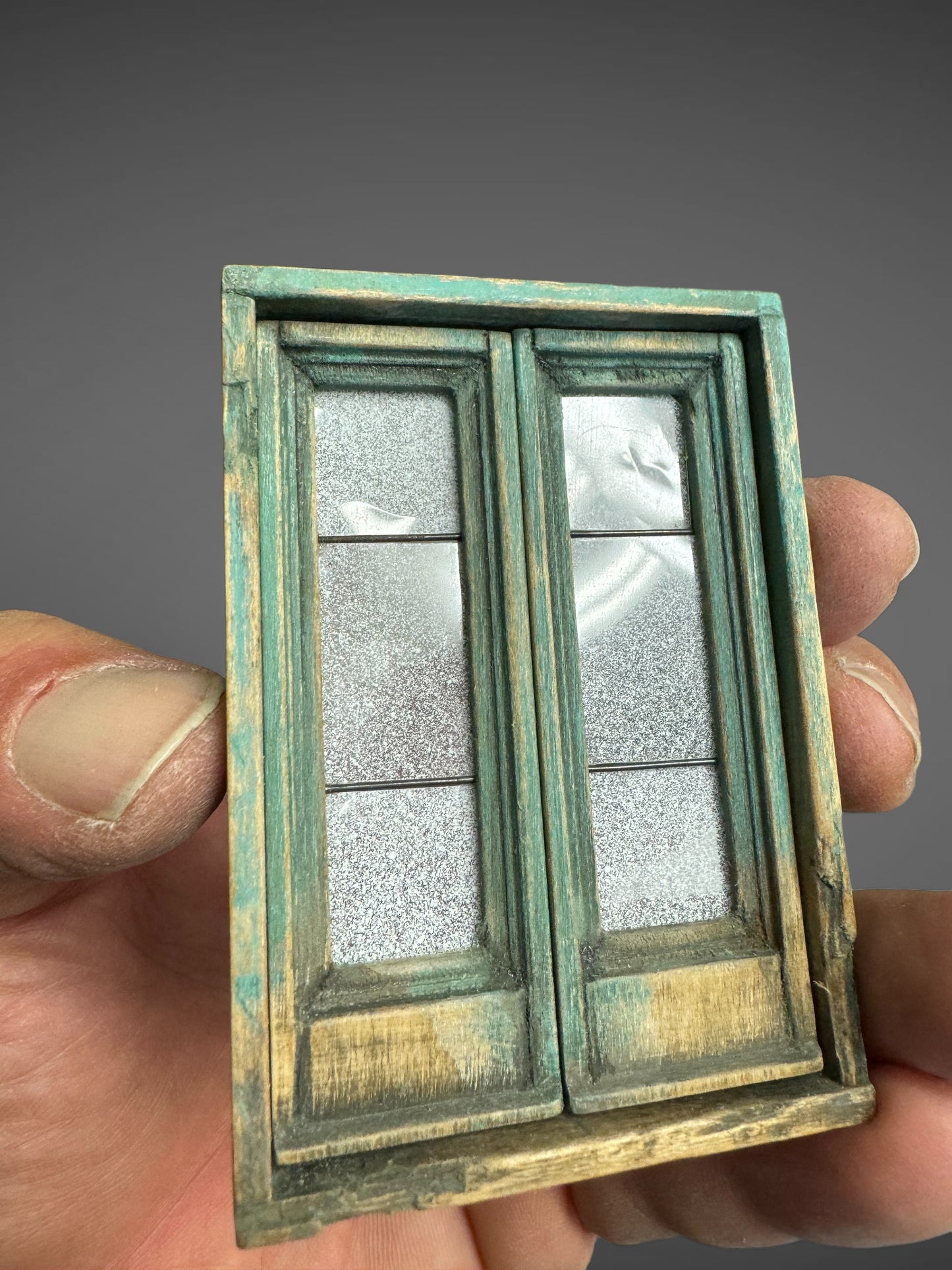 Finestra in Legno per Presepe Natalizio