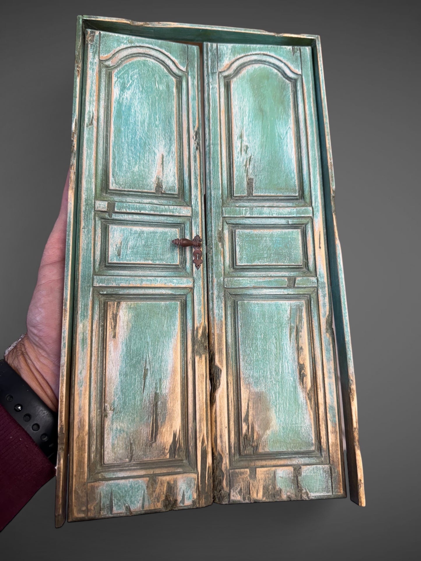 Porta in Legno per Presepe Napoletano