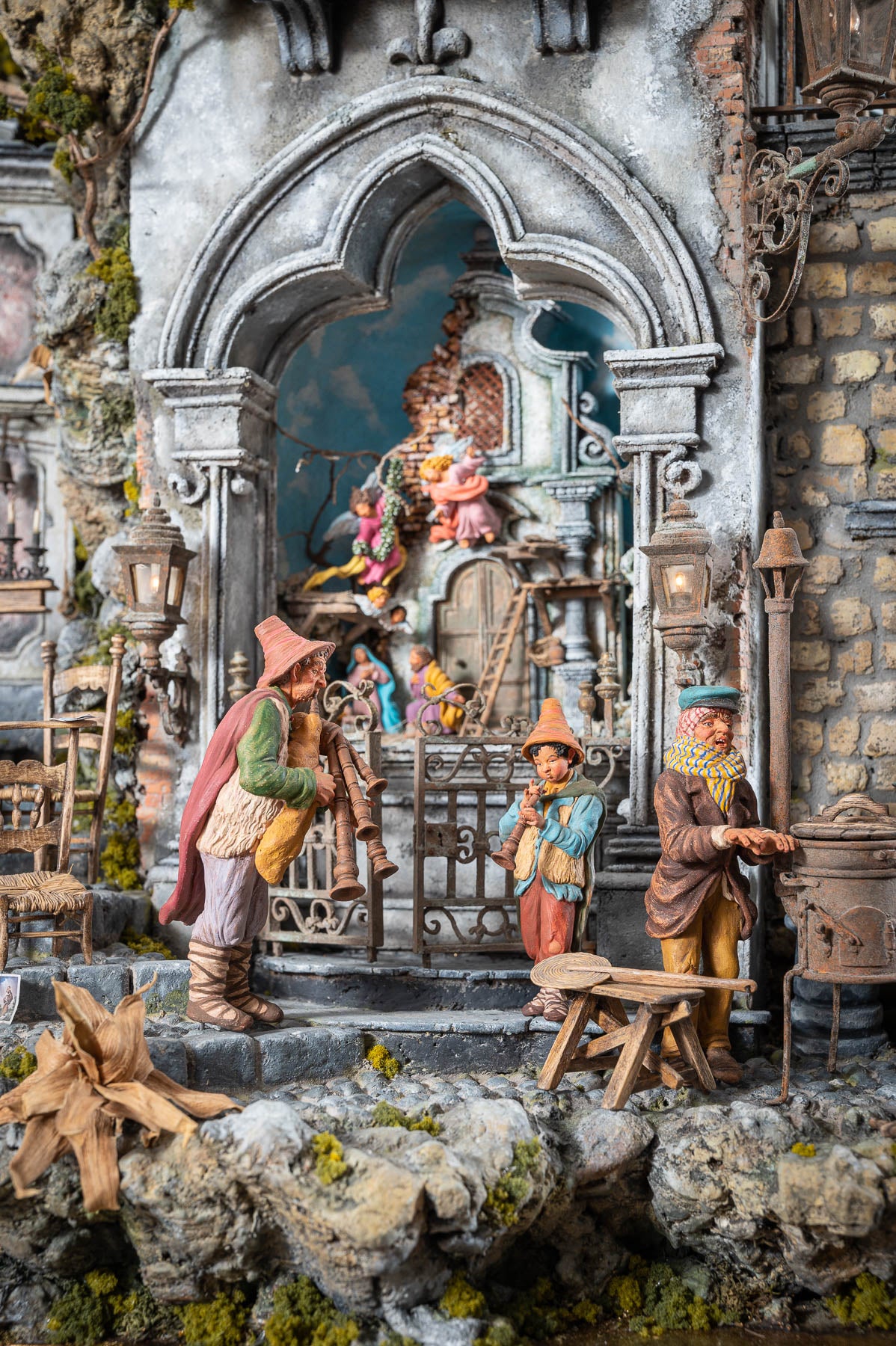 Presepe Artigianale napoletano stile 700 Un Frammento di Paradiso