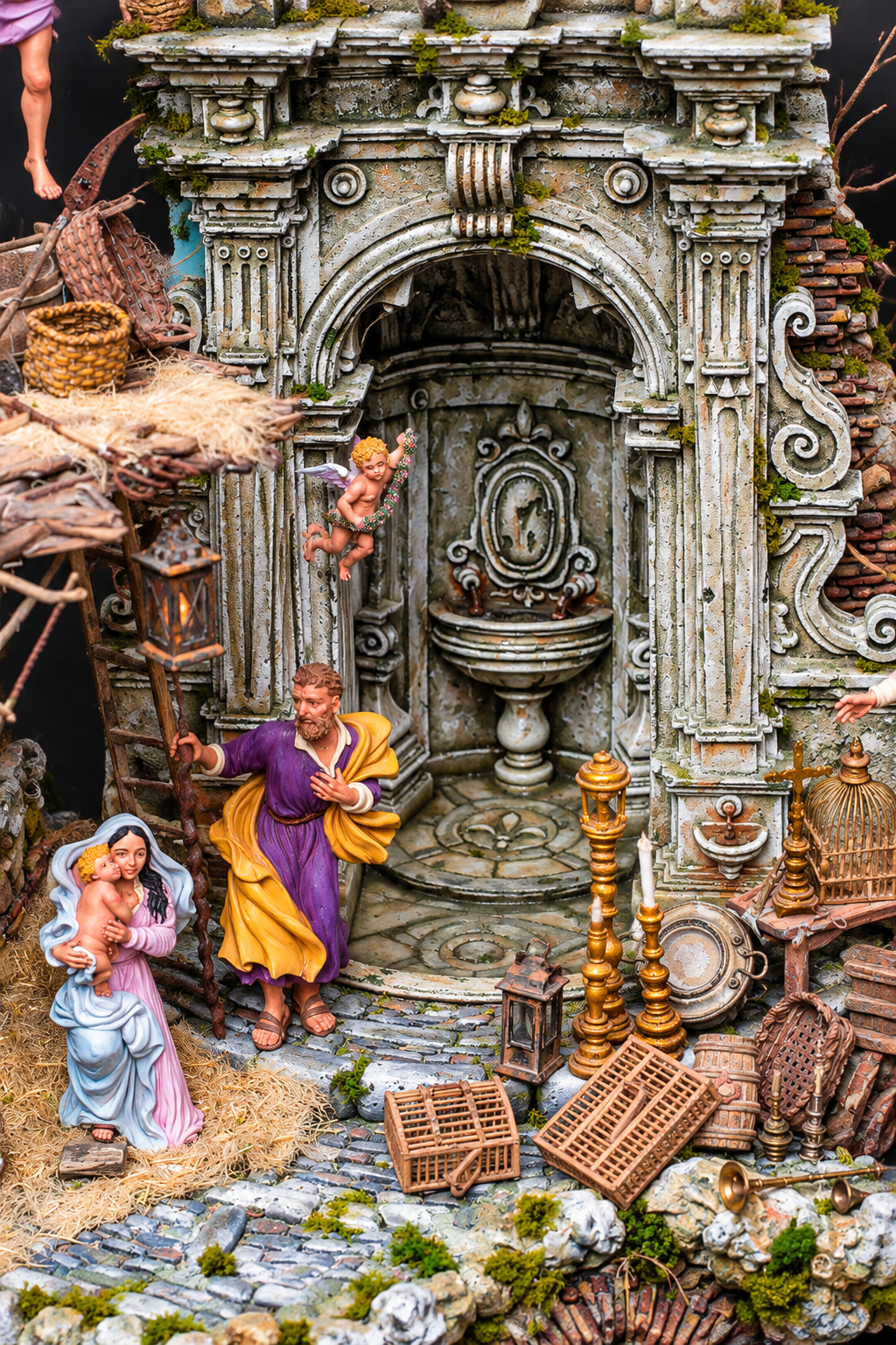 La Magia dell’Evento, Sacra Famiglia e particolari della fontana e degli accessori