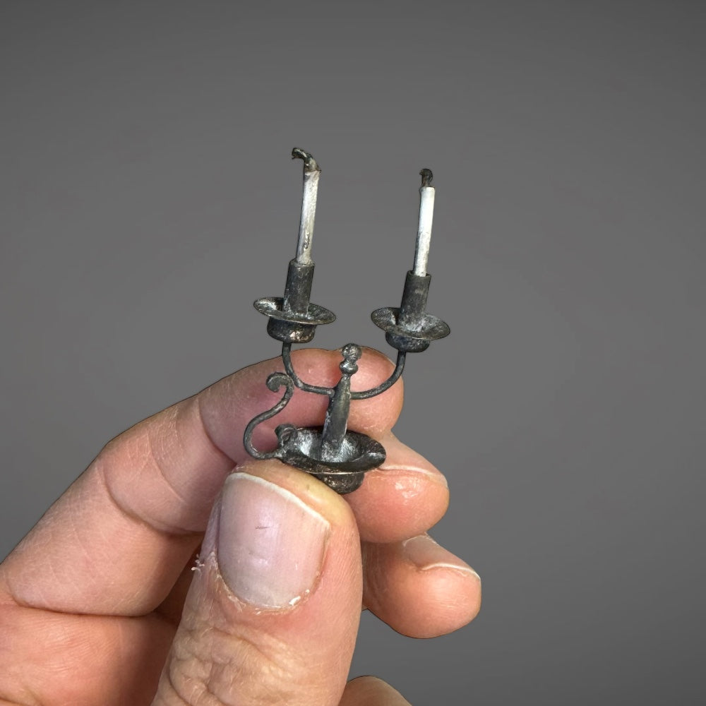 Candelabro in Metallo, per Presepe Napoletano.